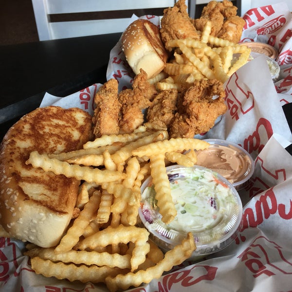 Photo taken at Raising Cane&#39;s Chicken Fingers by Kay S. on 10/15/2016