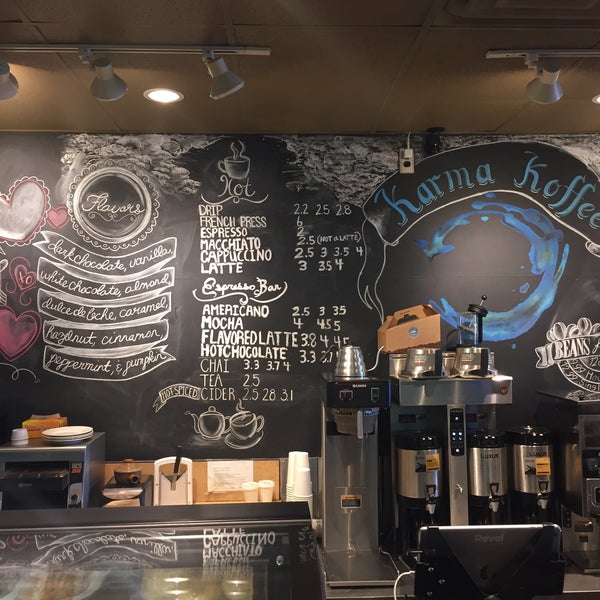 This place is one of a kind!  The baristas are quick and friendly.  There's a lot going on here; I especially noticed the music, not your everyday coffee house playlist.