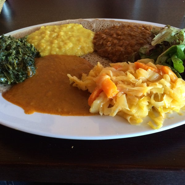 Photo taken at Walia Ethiopian Cuisine by Varun S. on 10/2/2015