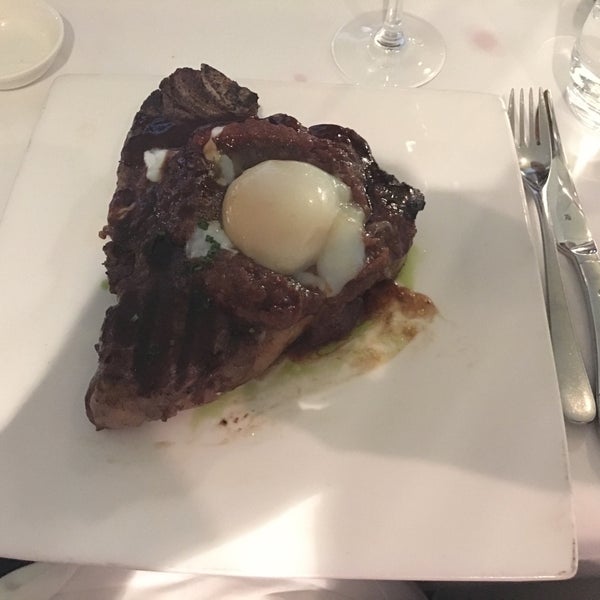 Had the porterhouse with sous vide egg and bacon jam, and it was excellent!