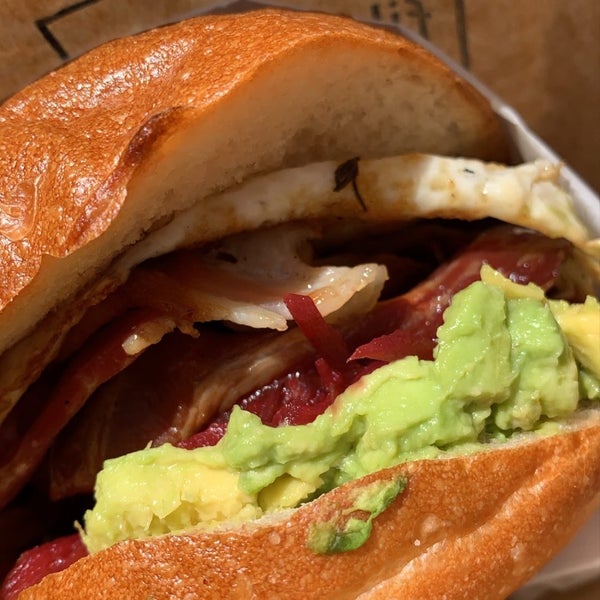 Bacon and egg roll with avo is the best!