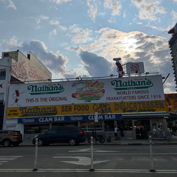 Photo taken at Nathan&#39;s Famous by DaNE S. on 7/31/2023