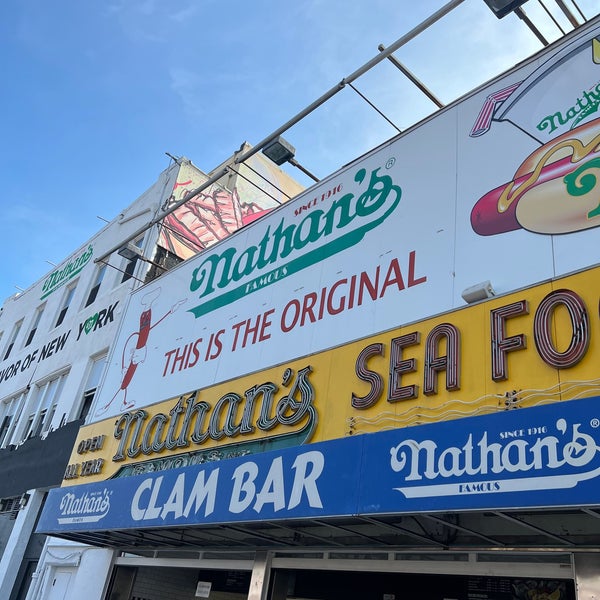 Photo taken at Nathan&#39;s Famous by DaNE S. on 7/24/2022