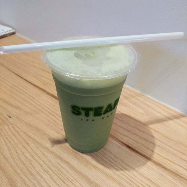 Here you go with the matcha latte