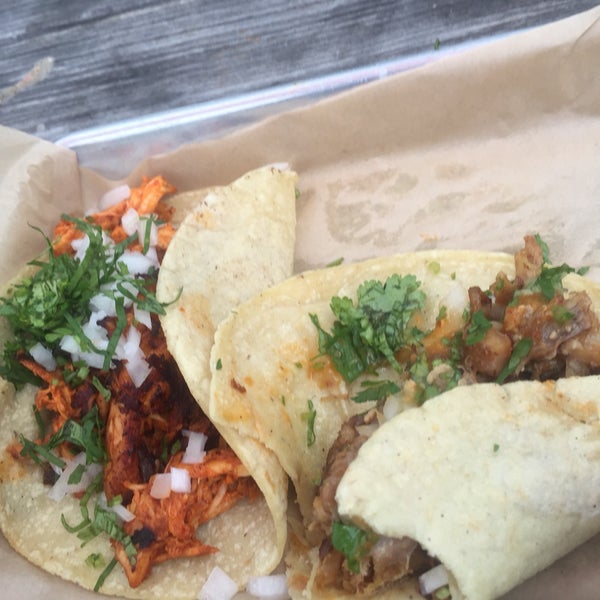 The chicken and brisket tacos are the best!