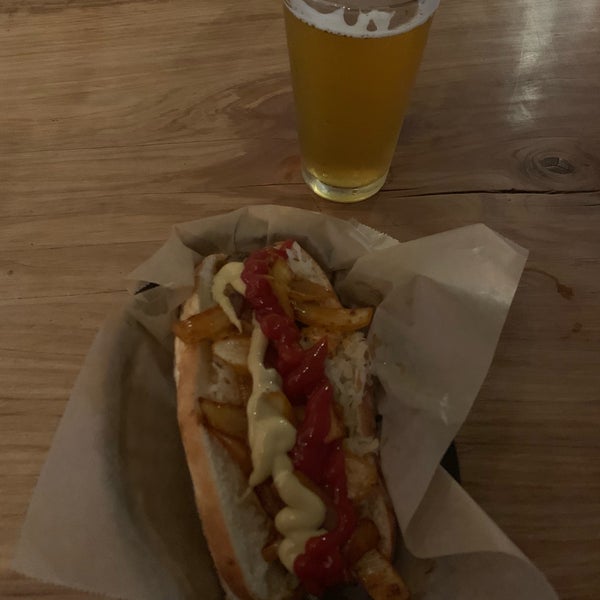 Photo taken at Rosamunde Sausage Grill by Conall O. on 5/12/2019