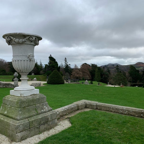 Photo taken at Powerscourt House and Gardens by Conall O. on 12/28/2018