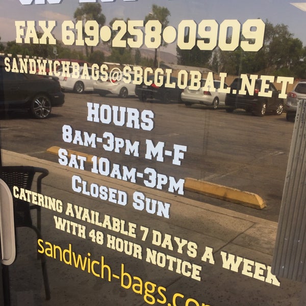 Sandwich Bags Deli Santee, CA