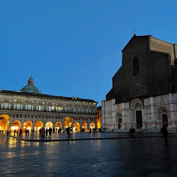 Photo taken at Piazza Maggiore by Cathleen P. on 1/23/2023
