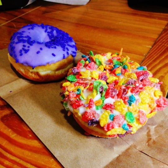 Photo taken at Varsity Donuts by Michael E. on 12/17/2012