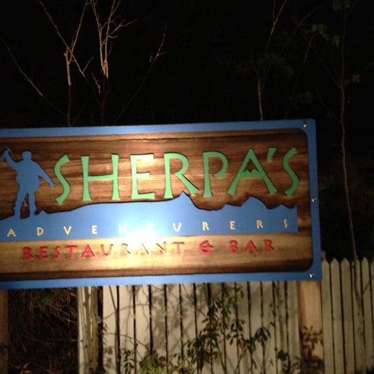Photo taken at Sherpa&#39;s Adventure Restaurant &amp; Bar by Hal T. on 11/11/2012