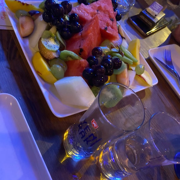 Photo taken at Mavi Balık&amp;Meze Restaurant by Yağmur A. on 9/7/2020