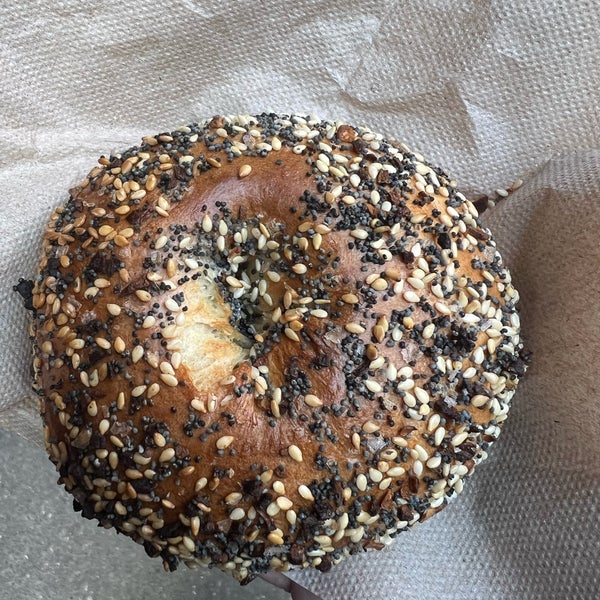 Photo taken at PopUp Bagels by Rob on 2/24/2024