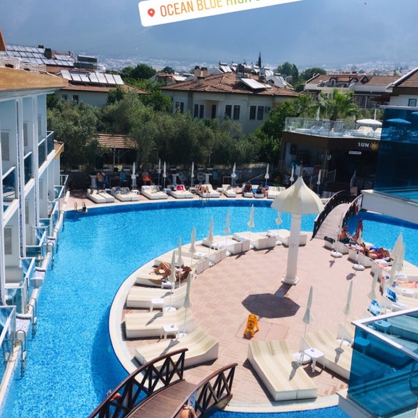 Photo taken at Ocean Blue High Class Hotel by Pınar Y. on 6/12/2019