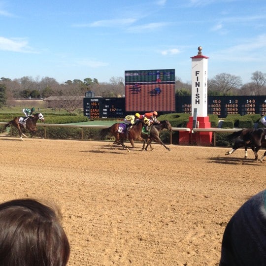 Photo taken at Oaklawn Racing &amp; Gaming by Veronica O. on 1/19/2013