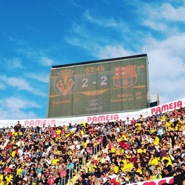 3/20/2016 tarihinde Pepelu P.ziyaretçi tarafından Estadio El Madrigal'de çekilen fotoğraf