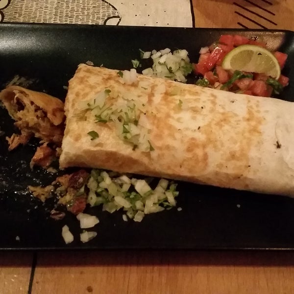 Really cool and cosy Mexican diner. Nice music, friendly service and top notch burritos...