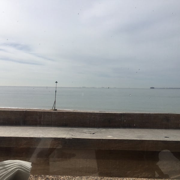 Photo taken at Southsea Beach Cafe by Allen J. on 5/3/2018