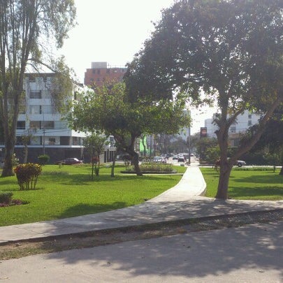 Photo taken at Parque Santa Rita (Miguel Aljovin) by Mariano Q. on 9/28/2012