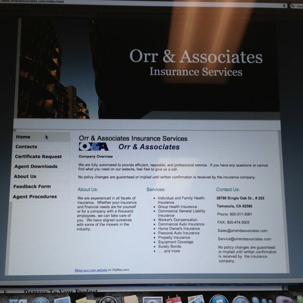 Orr & Associates Insurance Services Temecula, CA