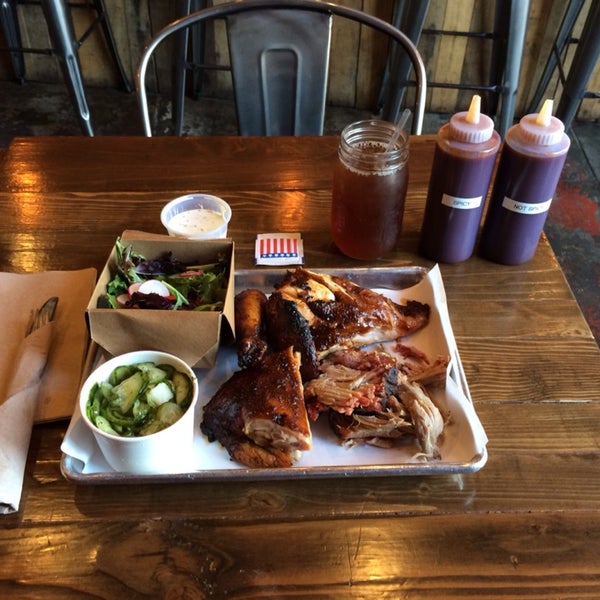 Brisket, tri-tip and pulled pork, oh my! A little hole in the wall BBQ spot dishing out outstanding chicken. A handful of superstar craft beers on tap. Can't decide? Combo up then rejoice! Also: PIES!