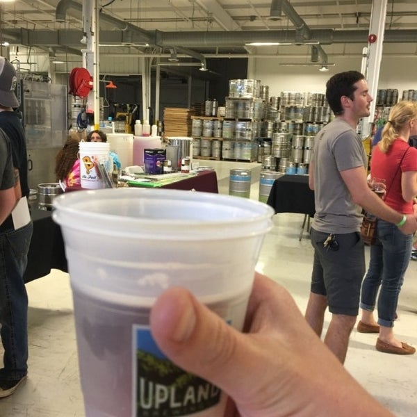 Photo taken at Upland Brewing Company Brewery &amp; Tasting Room by Jameson R. on 4/29/2017