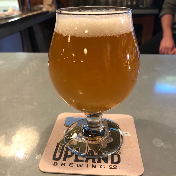 Photo taken at Upland Brewing Company Brewery &amp; Tasting Room by Jameson R. on 11/14/2018