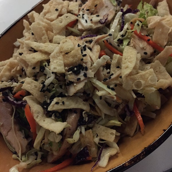 The Chinese chicken salad! And Anthony as your server and you are set.