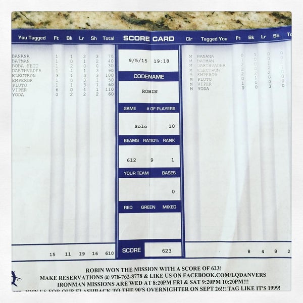Laser Quest Danvers, MA