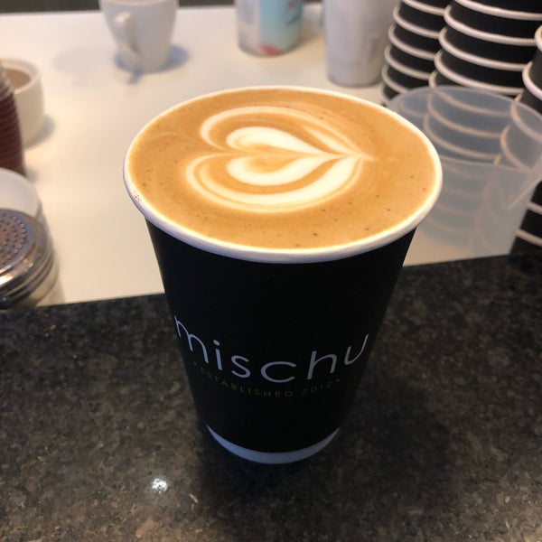 Photo taken at mischu - the coffee showroom by Jonathan E. on 9/4/2018