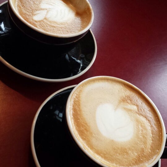 Photo taken at Mighty Good Coffee by Nathan on 2/8/2015