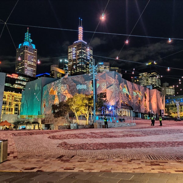 Photo taken at Federation Square by Paul G. on 3/9/2023