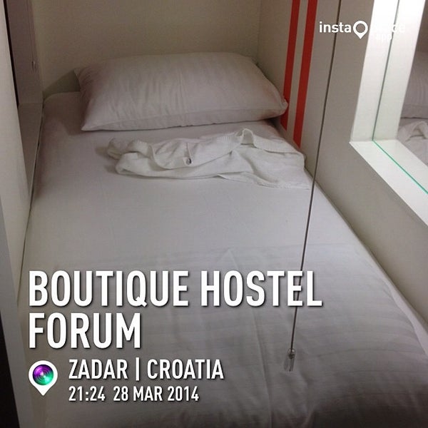 Photo taken at Boutique Hostel Forum by Davor S. on 3/28/2014