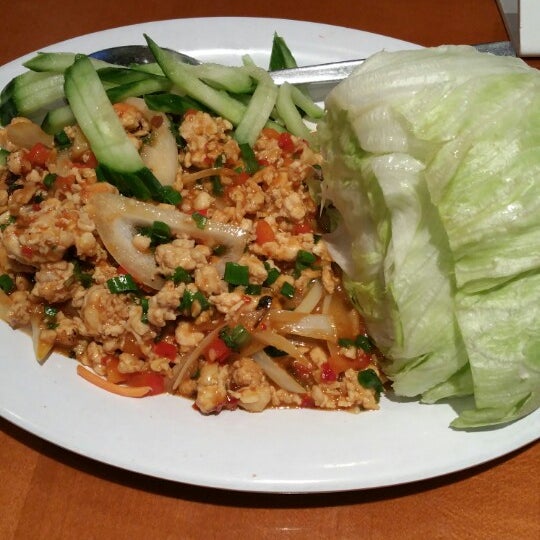 I  love the lettuce wrap Thai chicken