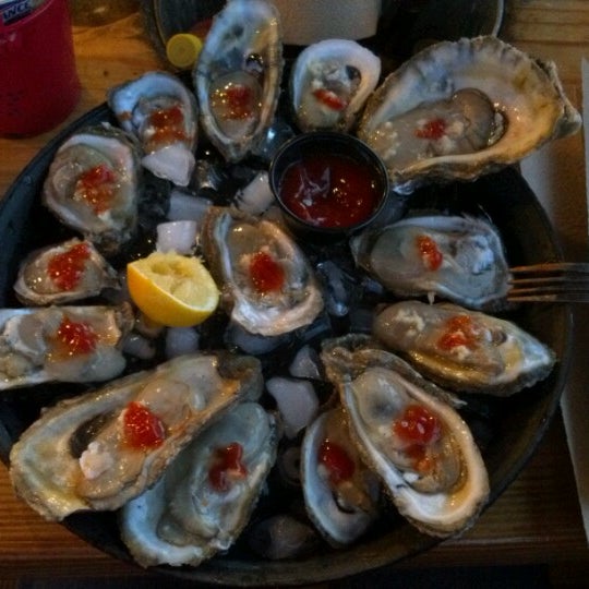 Photo taken at Bluewater Seafood - Champions by Stacy K. on 10/15/2012