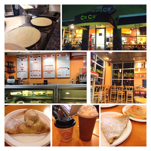 Photo taken at Coco Crepes, Waffles &amp; Coffee by Paola . on 2/18/2013