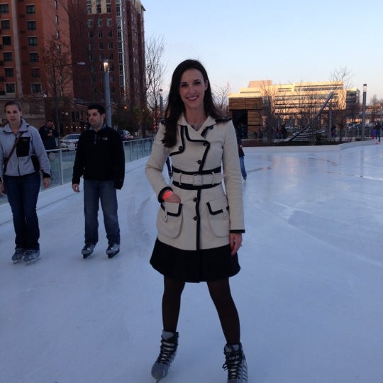 Photo taken at Canal Park Ice Rink by Katie S. on 12/8/2012
