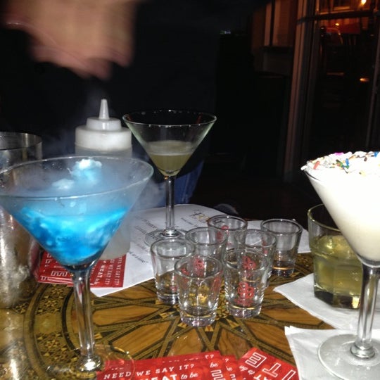 Try the frozen cotton candy martini!