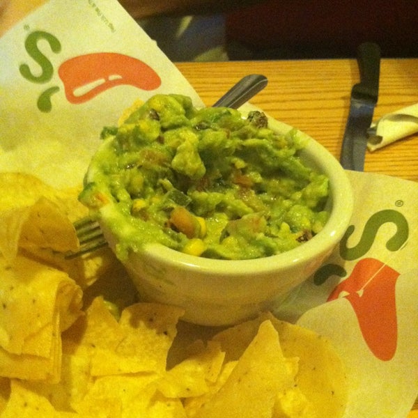 The guacamole is spicy.