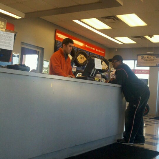Photo taken at Firestone Complete Auto Care by Tim Hobart M. on 1/20/2013