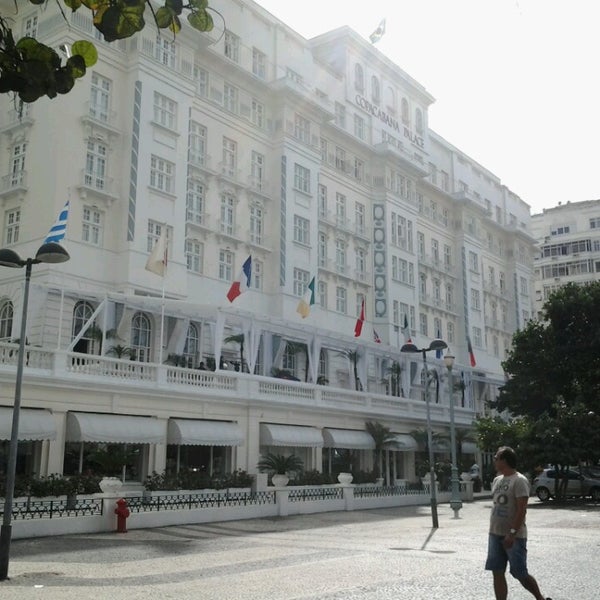 Снимок сделан в Belmond Copacabana Palace пользователем Silas O. 7/21/2013