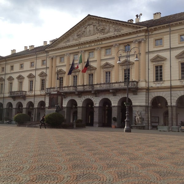 Photo taken at Piazza Chanoux by Milo K. on 3/11/2013