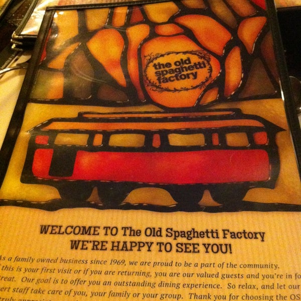 Photo taken at The Old Spaghetti Factory by Kim D. on 1/17/2013