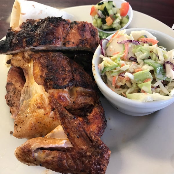 Chicken is VERY good here, ribs are tasty too. Great choice of sides, all pretty good. Great meal for the price, and fast service.