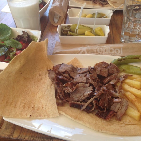 Photo taken at Etibol Gurme Kasap Döner &amp; Köfte by Burcu G. on 5/2/2014