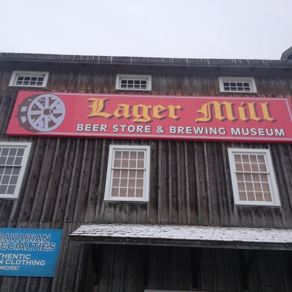 Photo taken at Lager Mill Beer Store &amp; Brewing Museum by Linda H. on 12/24/2012