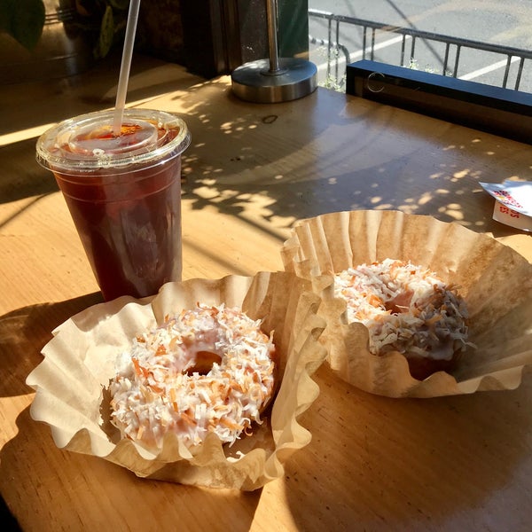 Photo taken at Boxer Donut &amp; Espresso Bar by J on 6/26/2018