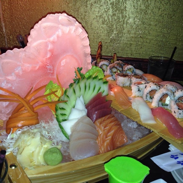 Sushi boats are amazing- ice sculpture and all. Amazing service from Sage and interesting atmosphere.