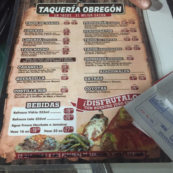 Taqueria Obregon 8 tips