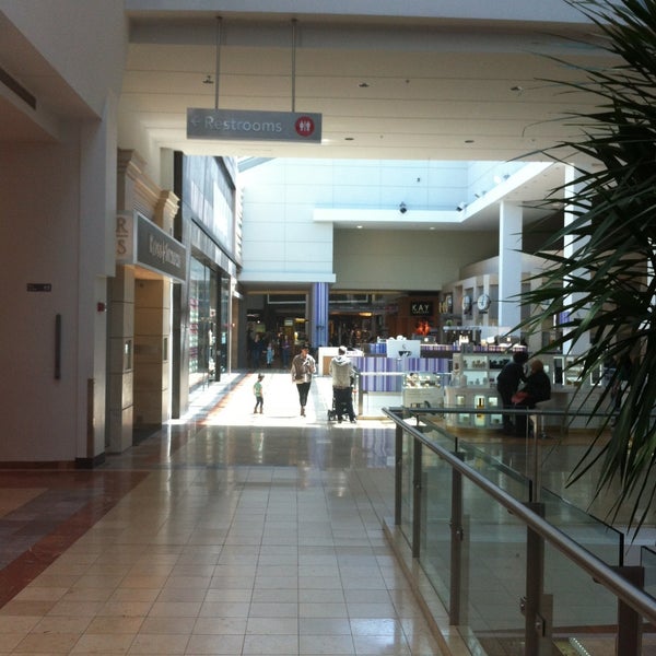 Vehicles parked outside the Westfield Garden State Plaza mall on